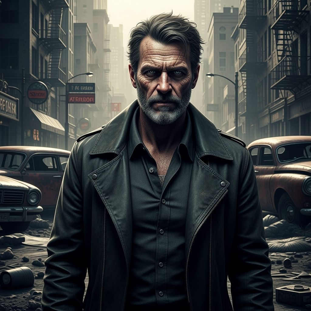 Grimdark Photograph in Urban Decay Style