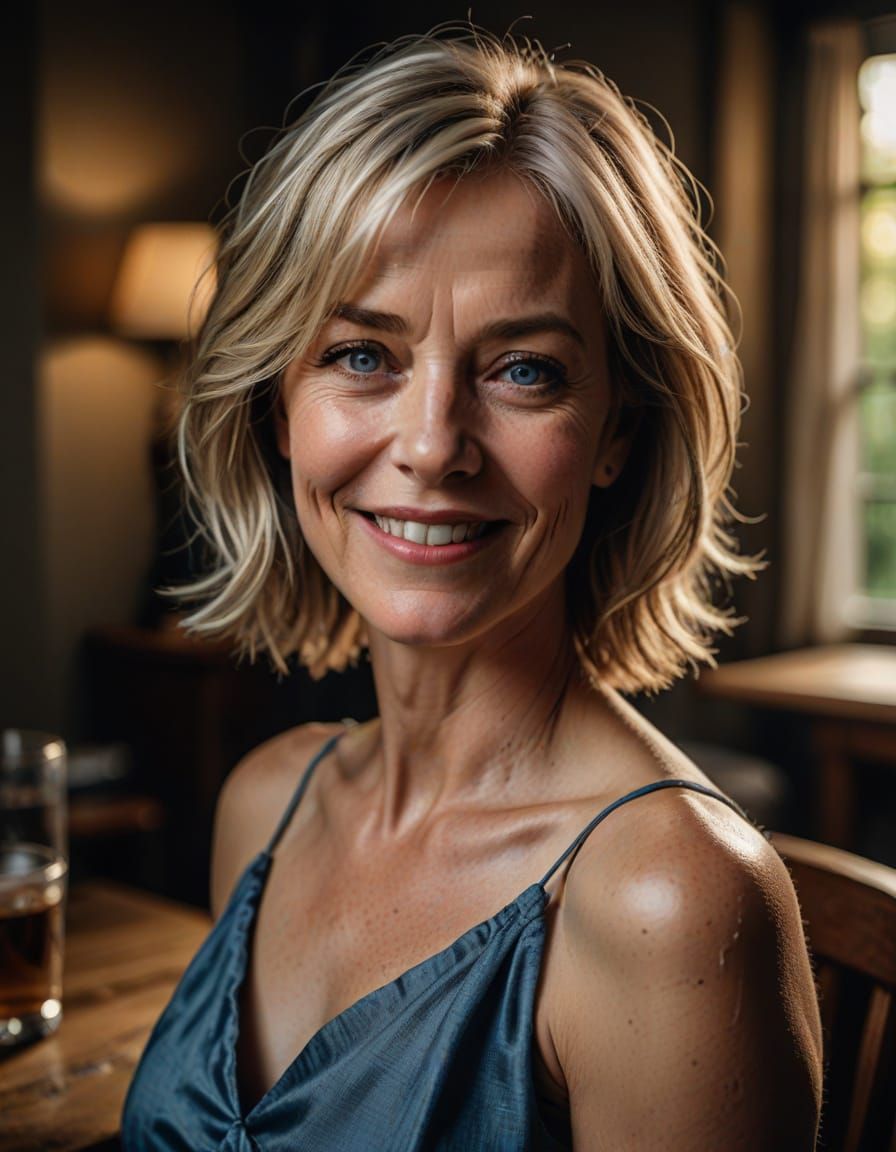 Stunning Mature Woman in Soft Focus Portrait