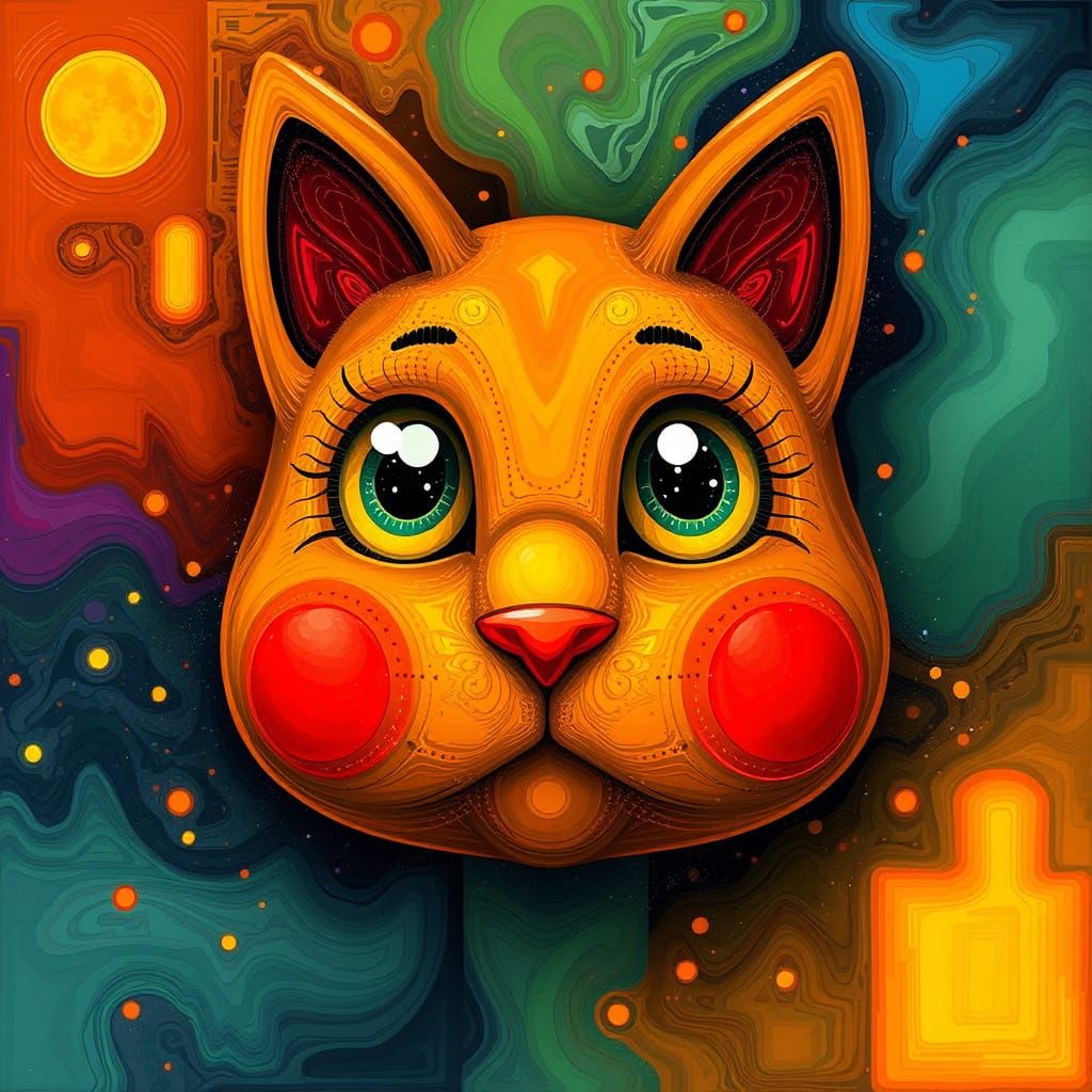 Cyberpunk Cityscape at Sunset