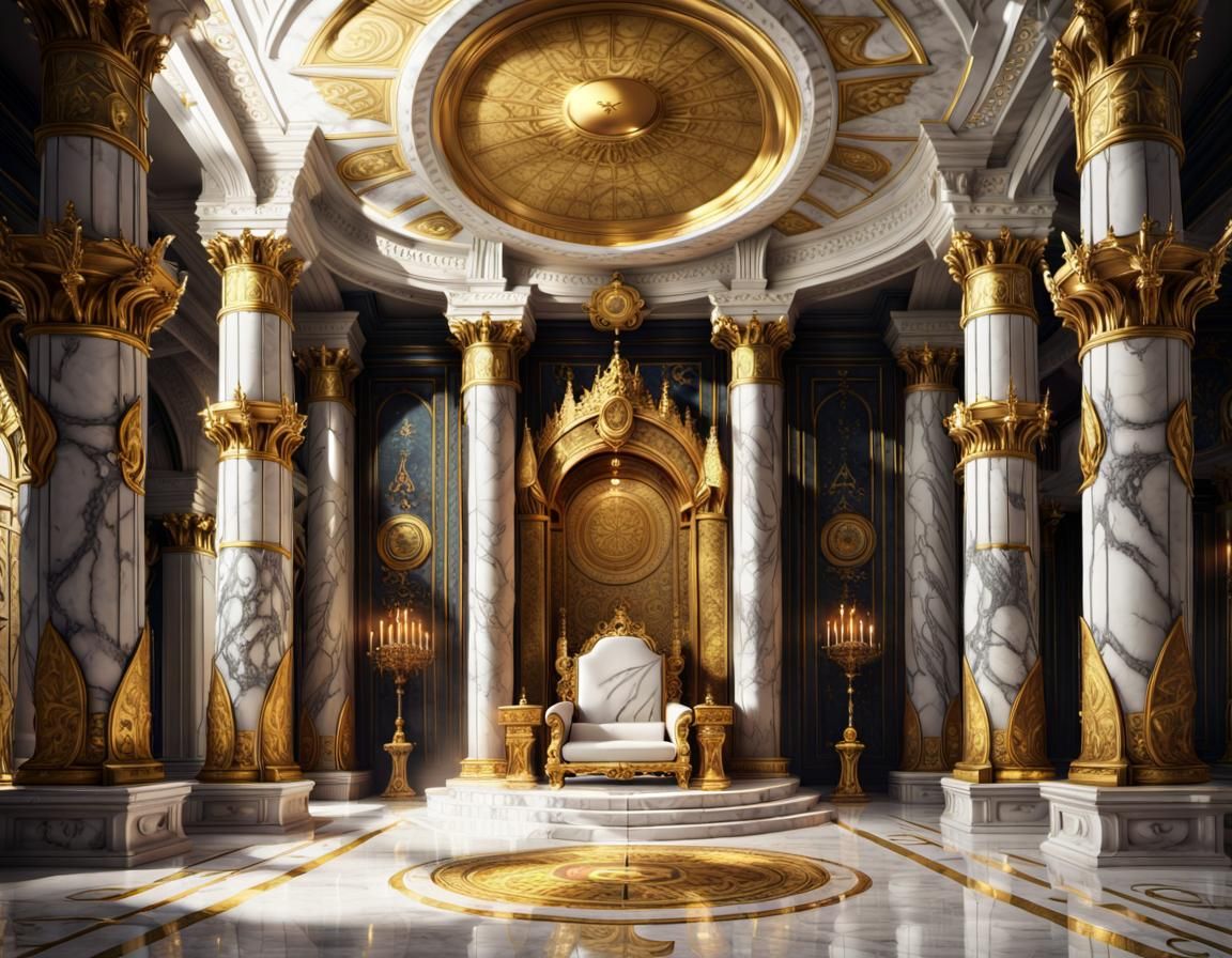 Grand Throne Room of Marble and Gold