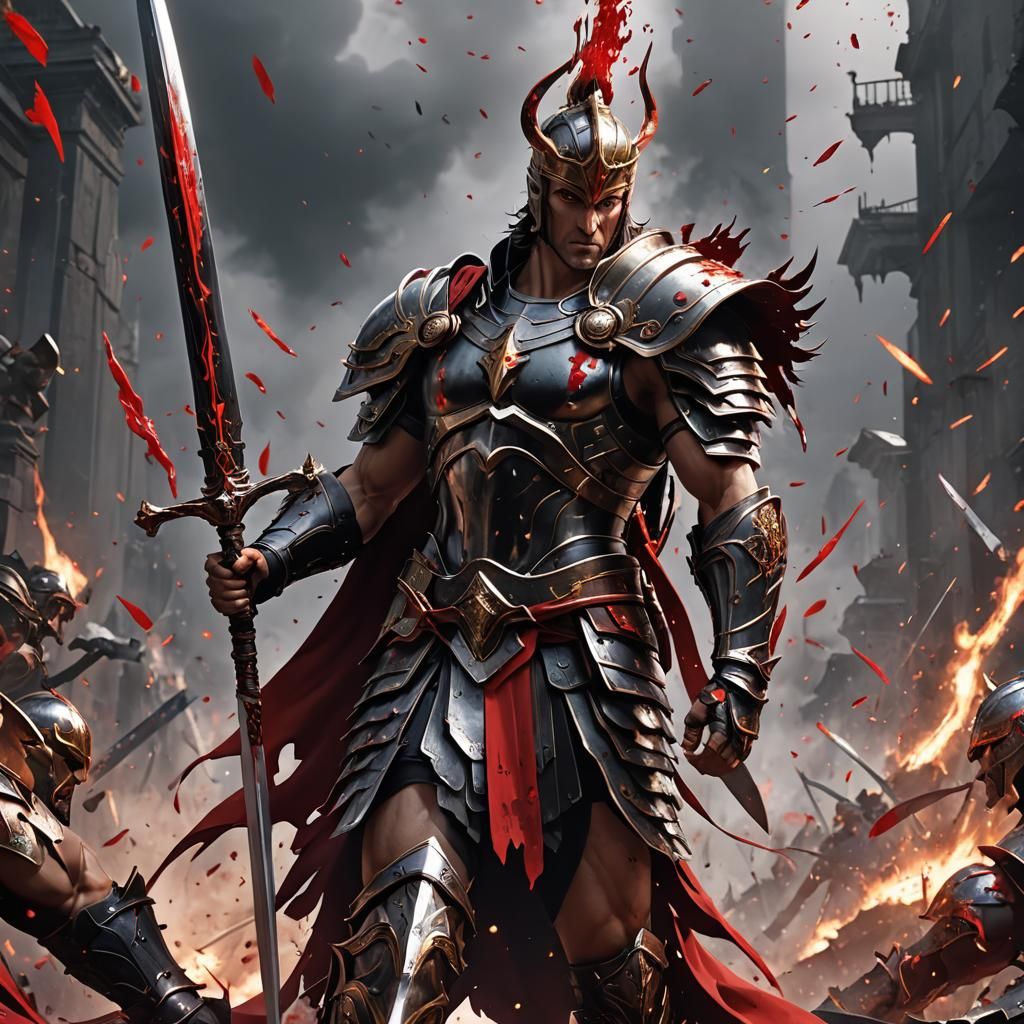 Ares the God in 3D Anime Art