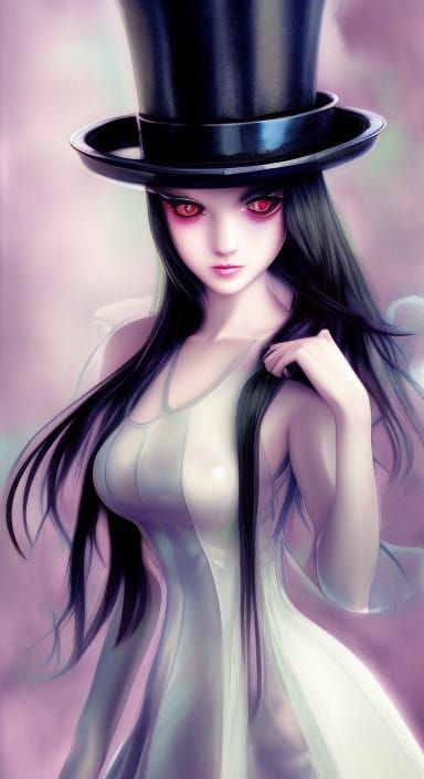 top hat girl