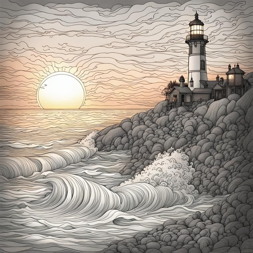 Oceanside waves crashing