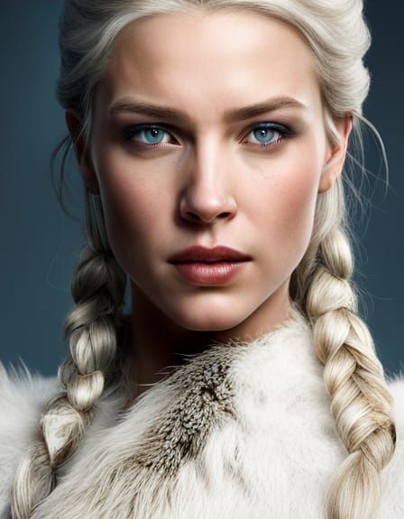 Realistic Portrait of Freya Allan as Princess Ciri