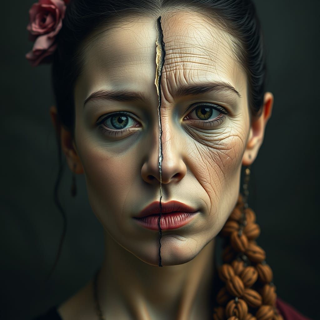 Bifurcated Portrait: Innocence and Experience in Digital Art