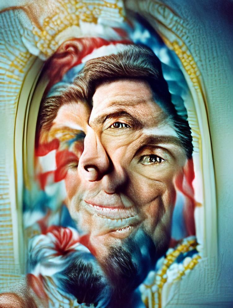 Cinematic Portrait of Ronald Reagan