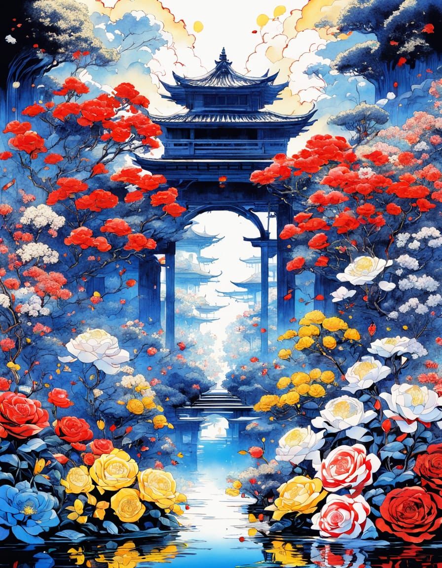 Vibrant Asian Surrealism: Breathtaking Double Exposure Maste...