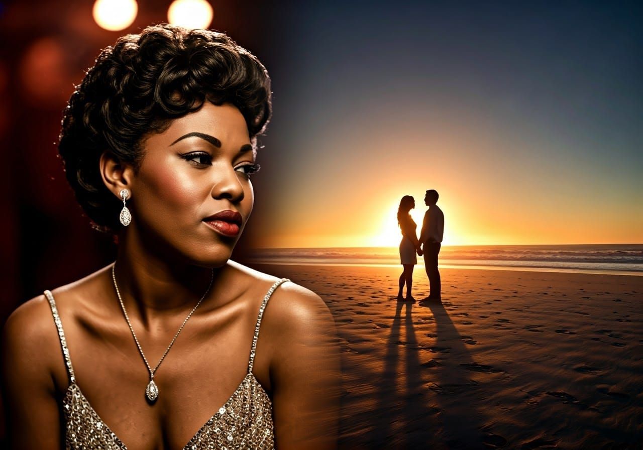 Blues Singer's Bittersweet Moment in Timeless Multi-Exposure...