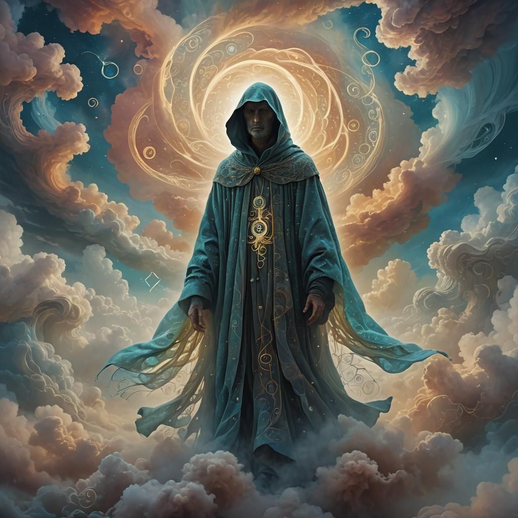 Mystical Figure in Surreal Digital Art