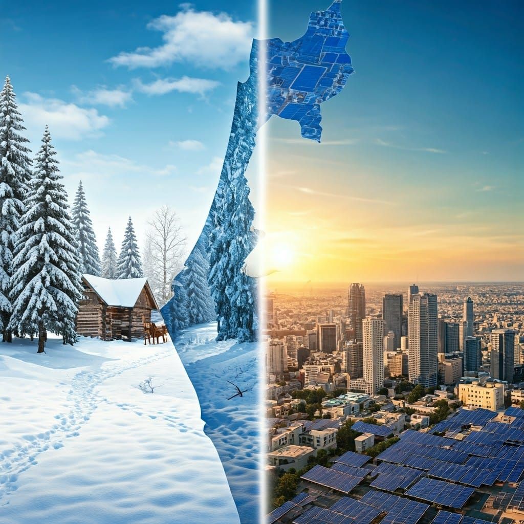 Surreal Double Exposure of Israel's Contrasting Landscapes