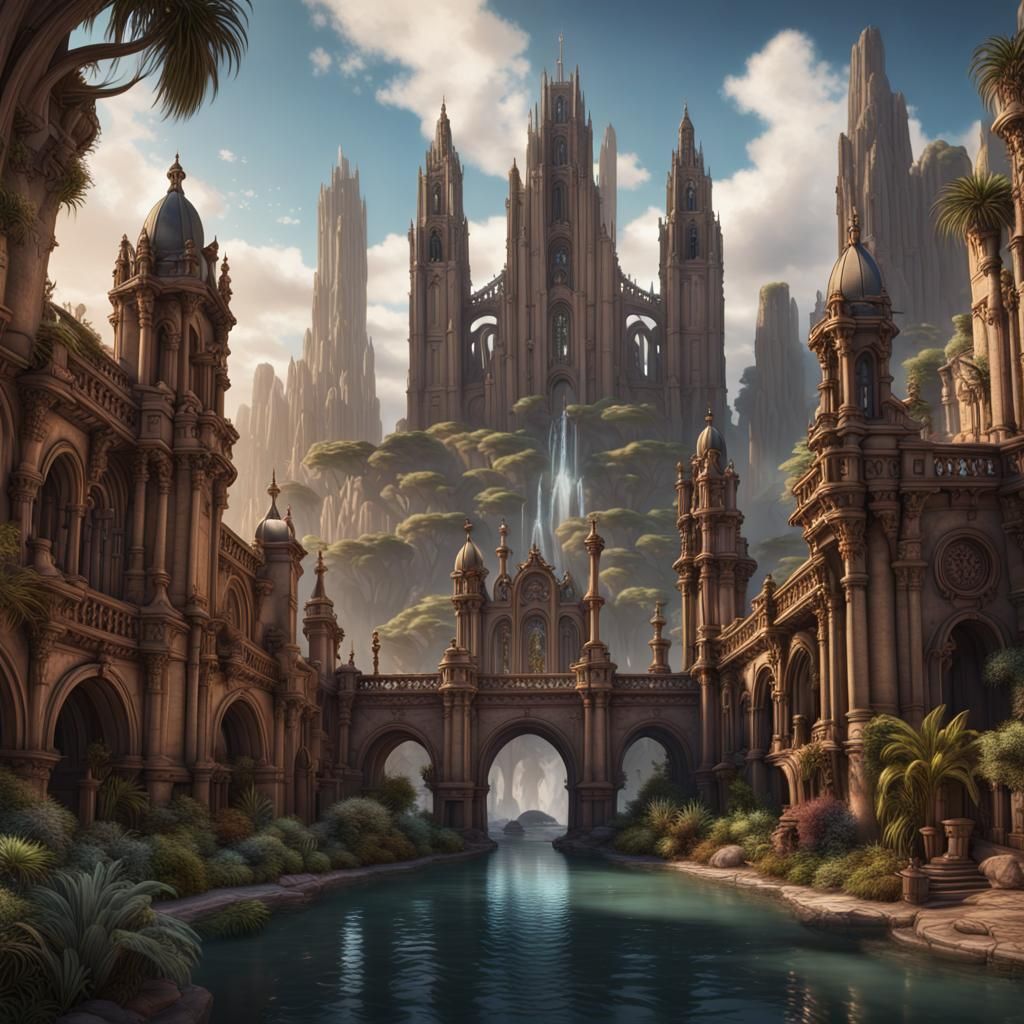 Fantastical San Diego California: Detailed Matte Painting