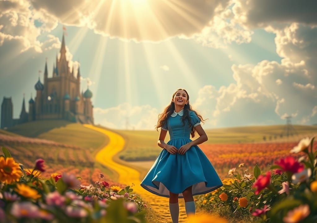 Alice and Wizard of Oz in Dreamlike World