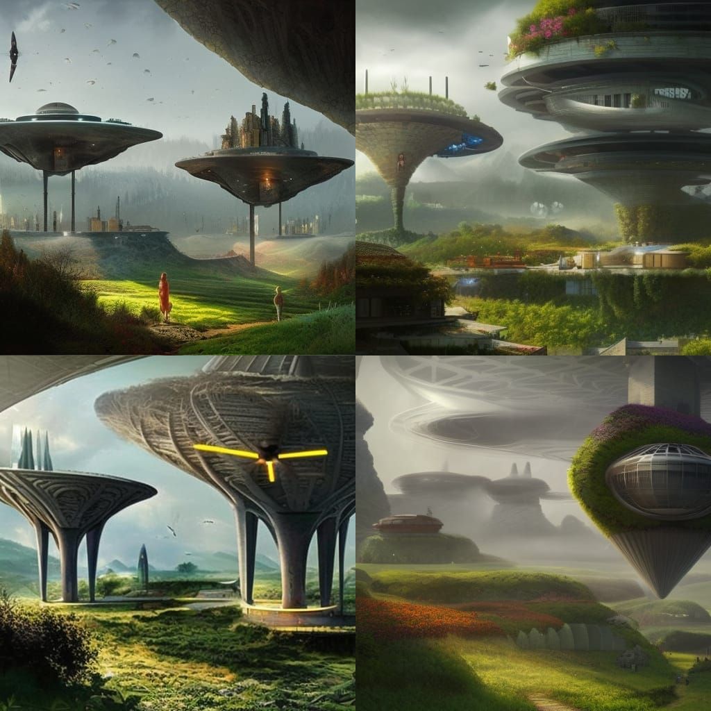 Organic Architecture in Rural Future Utopia