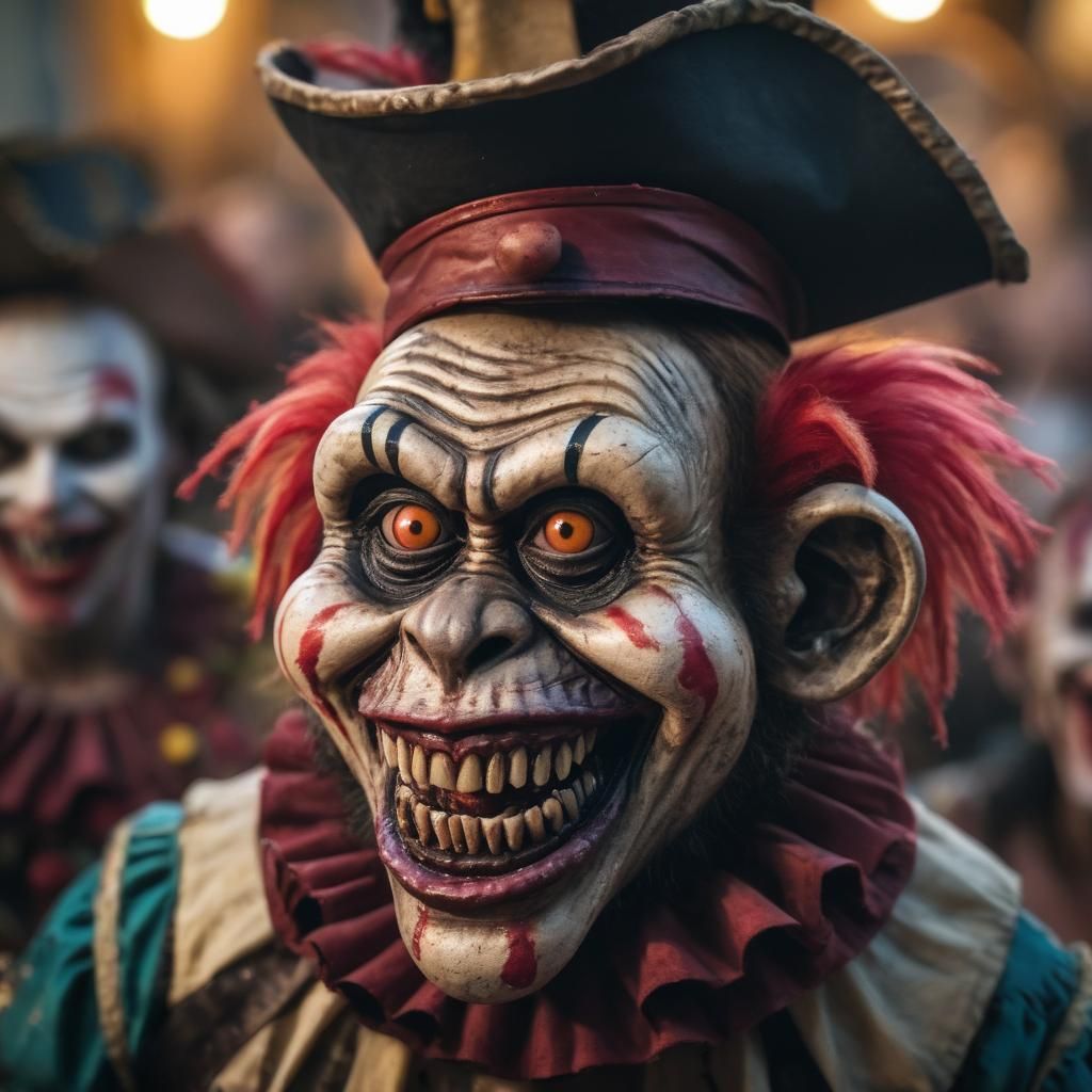 Zombie Monkey Monster Clown Pirate Ship