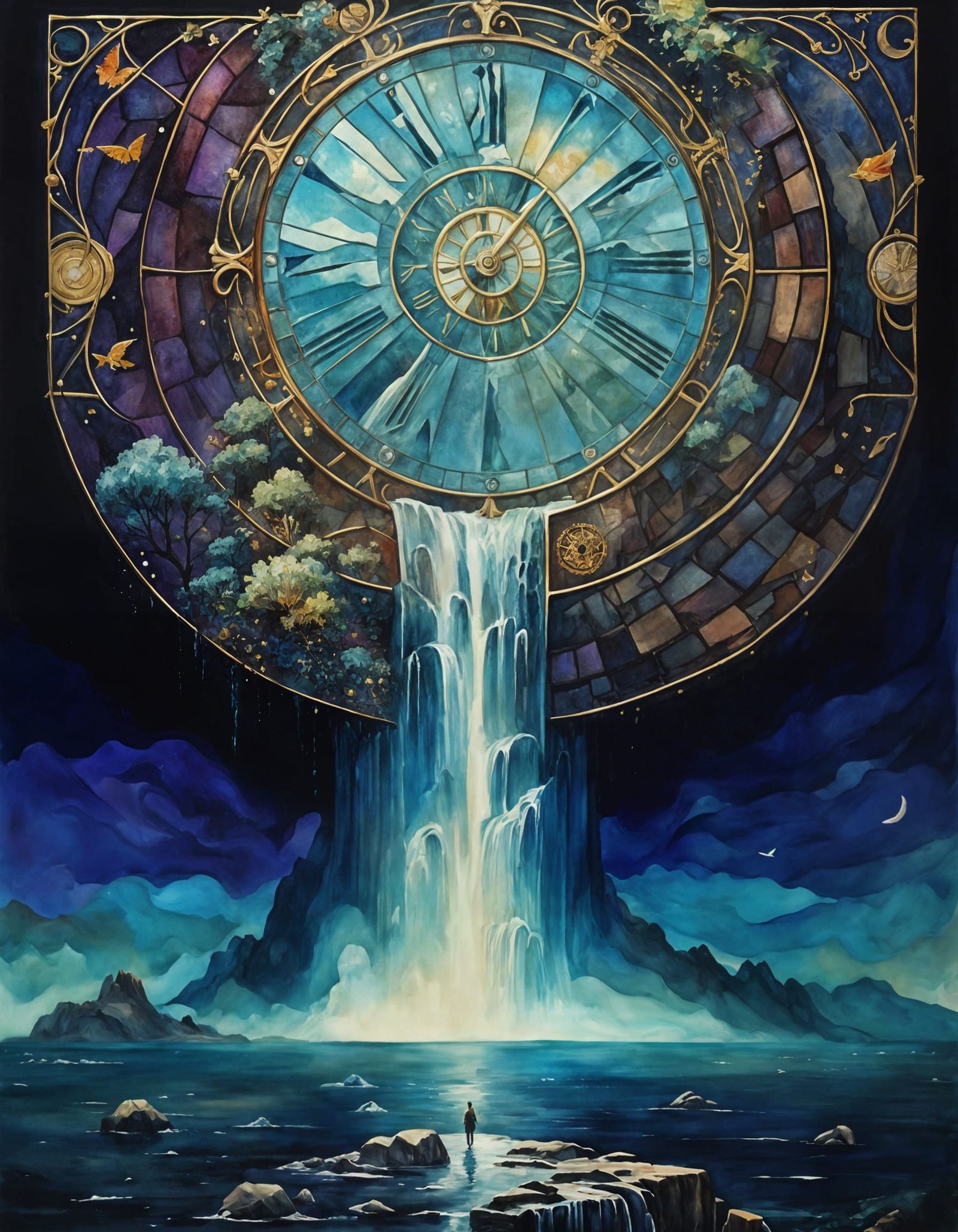 Clockwork Nature Seascape Fantasy