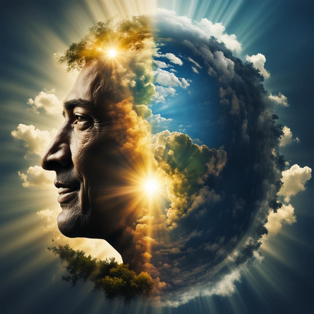 Dark Earth Transforms to Light: Double Exposure