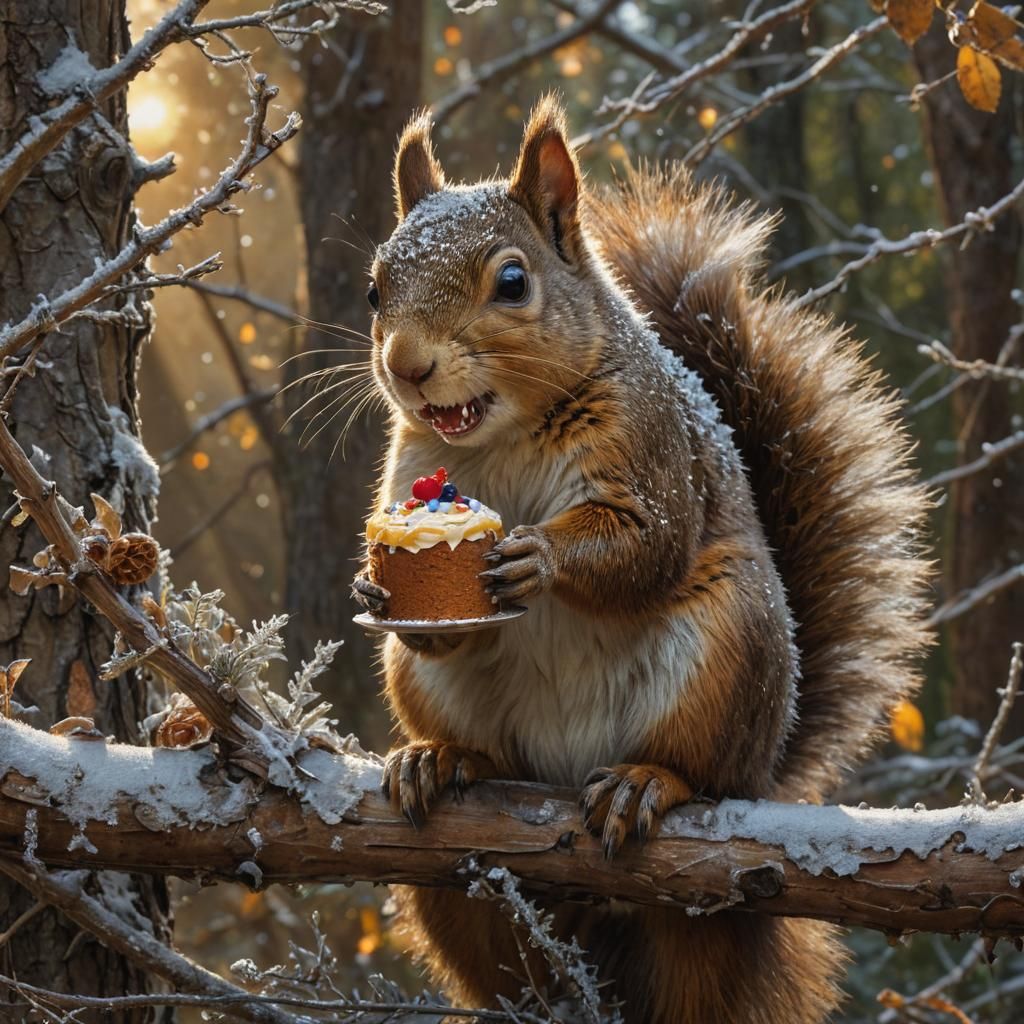 Squirrel and Cake: Hyperrealistic Art in Post-Apocalyptic Fo...