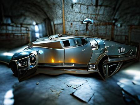 Futuristic Vault Car in Unreal Engine Style