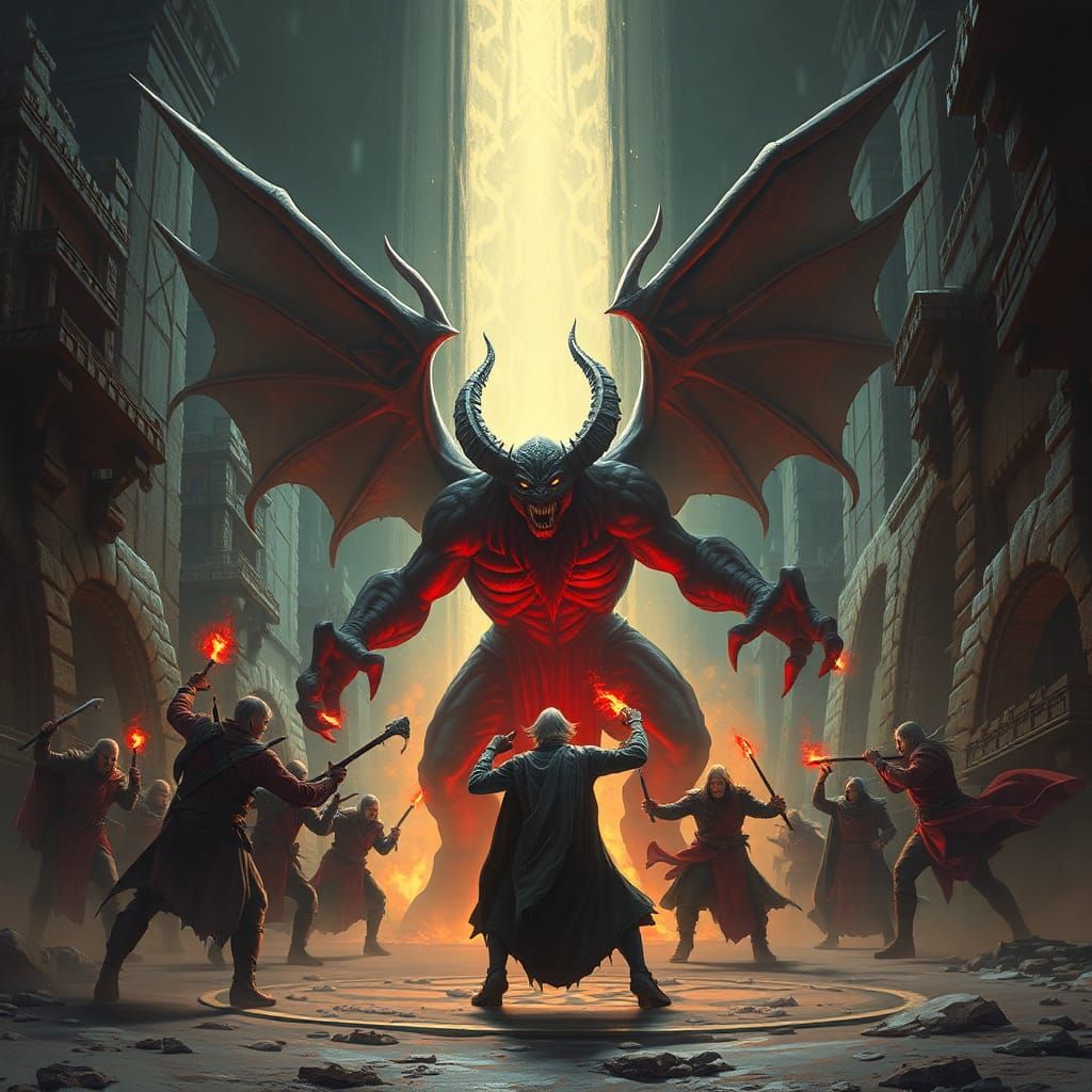 Epic Battle: Demon God vs Humans, Portal Opens