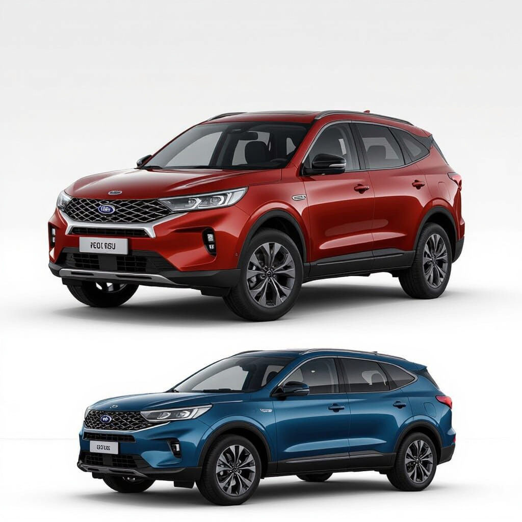 Custom Ford Territory in Detailed Matte Painting Style