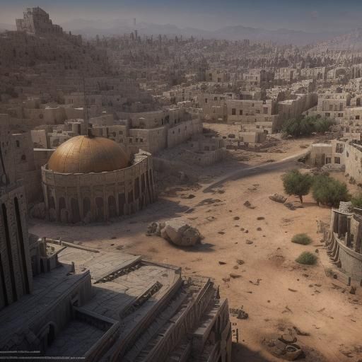 Palestine Vs Israel: Detailed Fantasy Concept Art