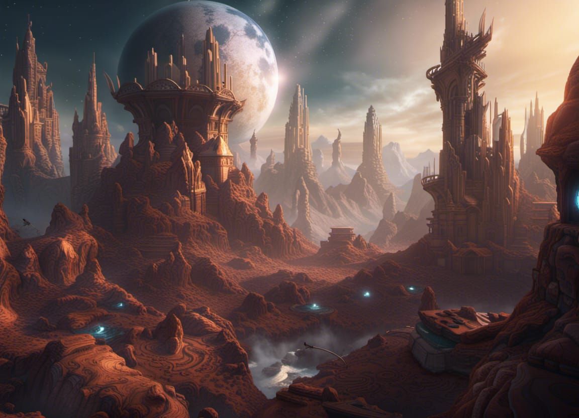 Merging Space and Time in Detailed Matte Painting