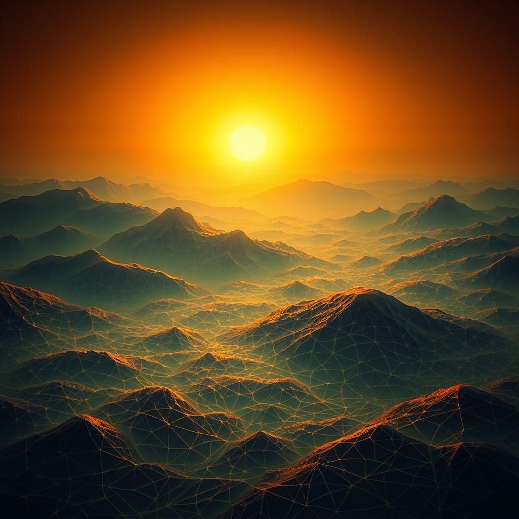 Ethereal Dawn of Creation in Harmony with Divine Intelligenc...