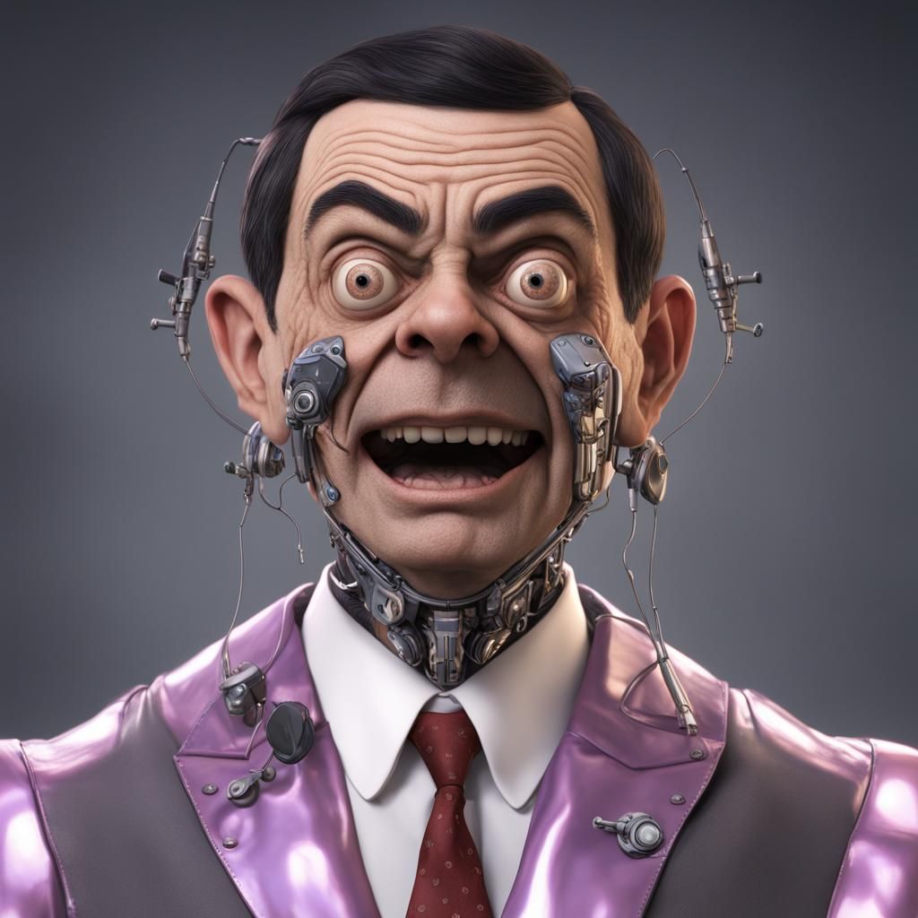 Mr. Bean as Psychedelic Cyborg, Unreal Engine