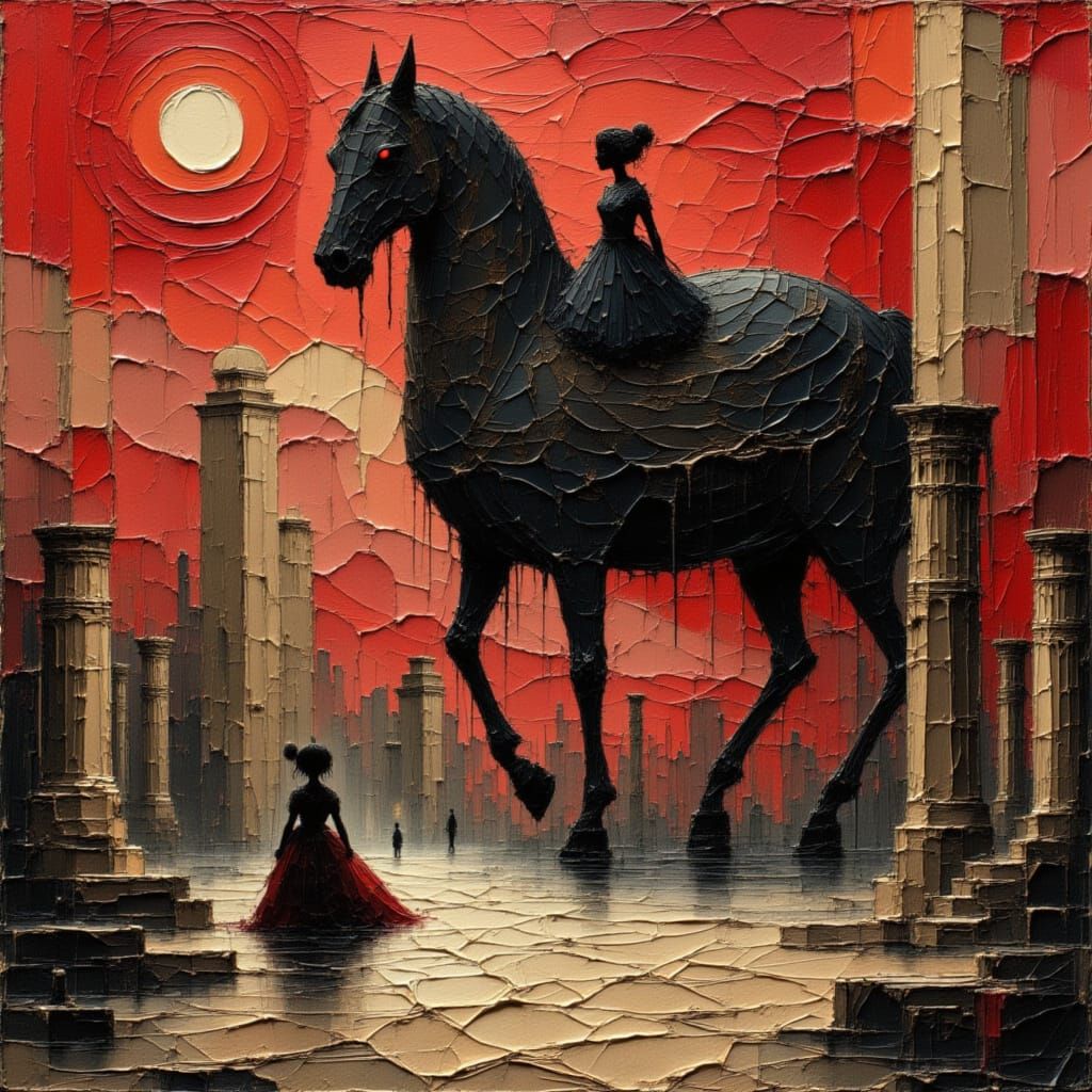 She rides into the City