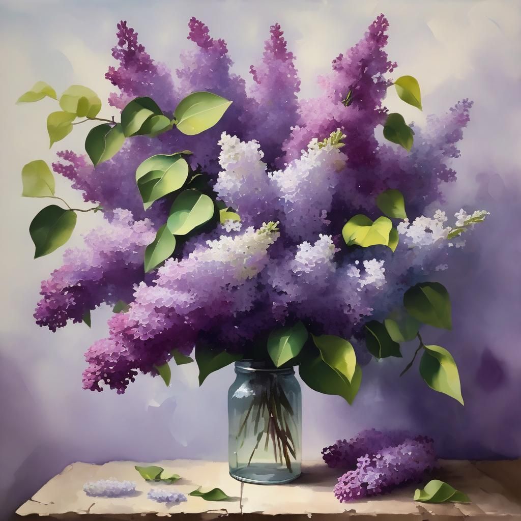 Fragrant Lilac Bouquet in Bloom