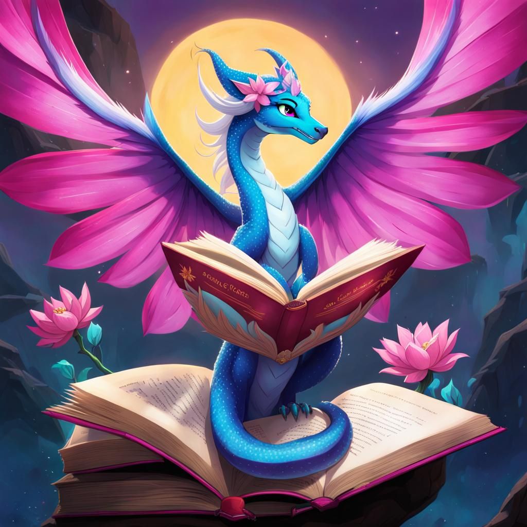 Rainwing Seawing Hybrid Dragon Named Lotus