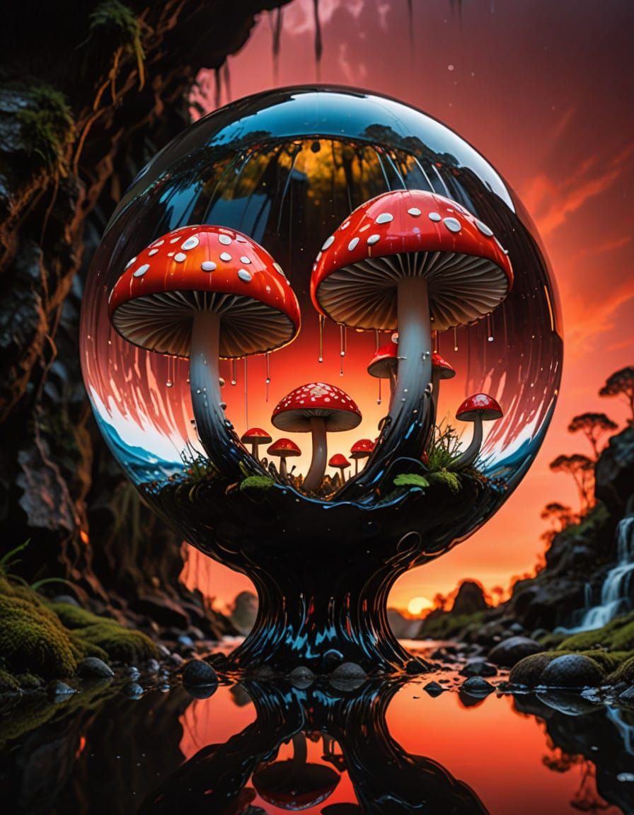 Ethereal Glass Spheres in a Cosmic Landscape