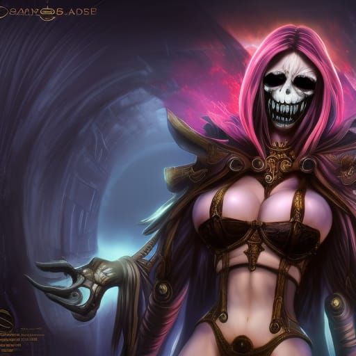 Fantasy Female Boss in Judgement Hall