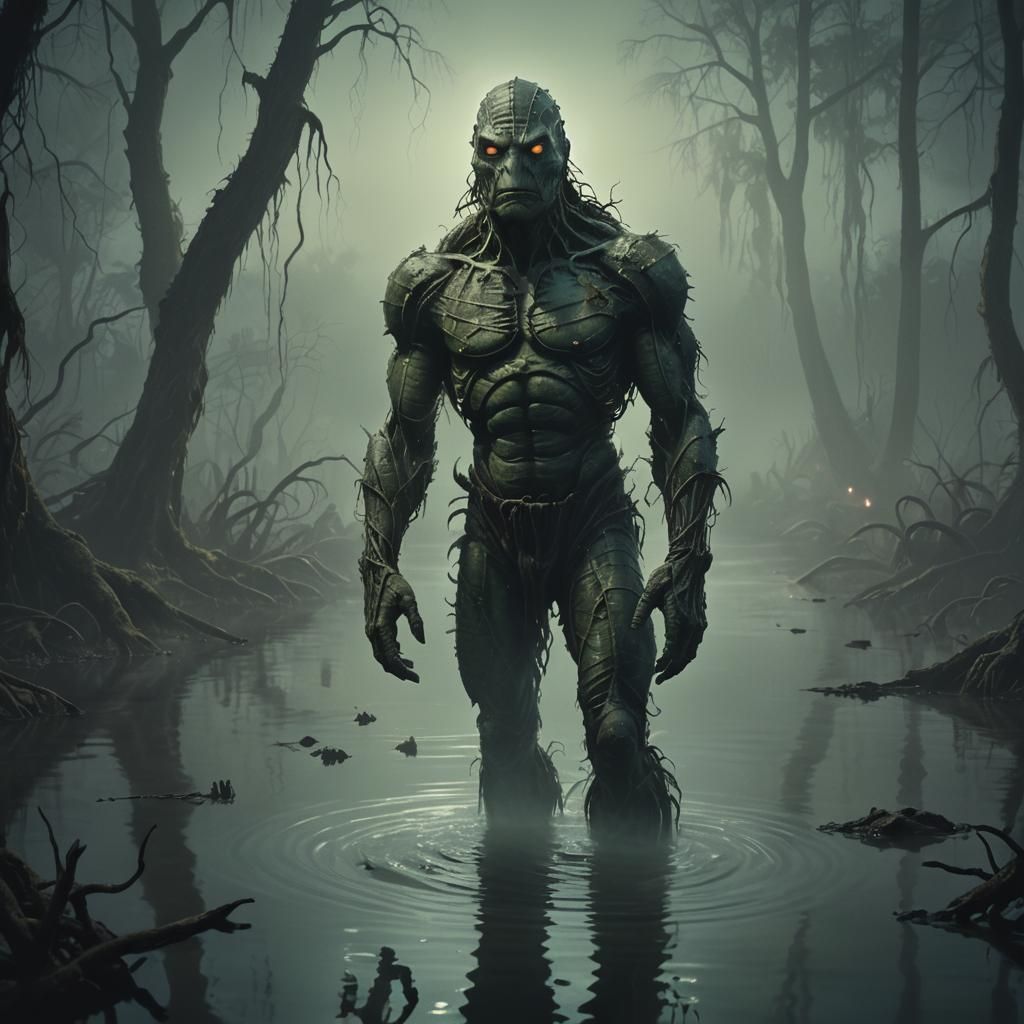 Creature from the Black Lagoon in Misty Swamp