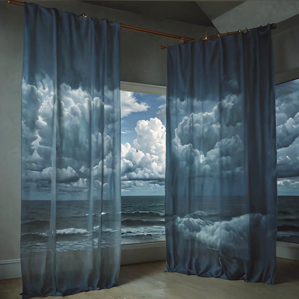 Vortical Seascape with Christo's Draped Gates