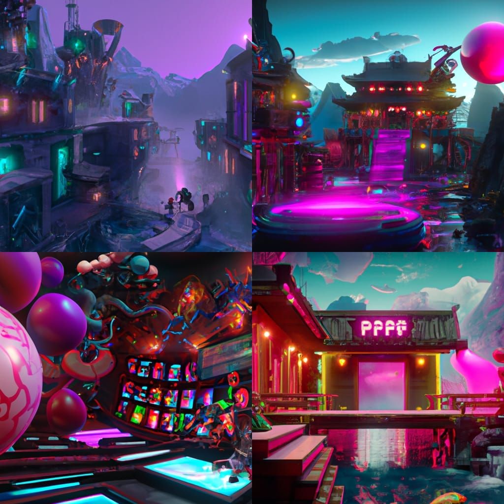 Detailed Matte Painting of Kpop Figures