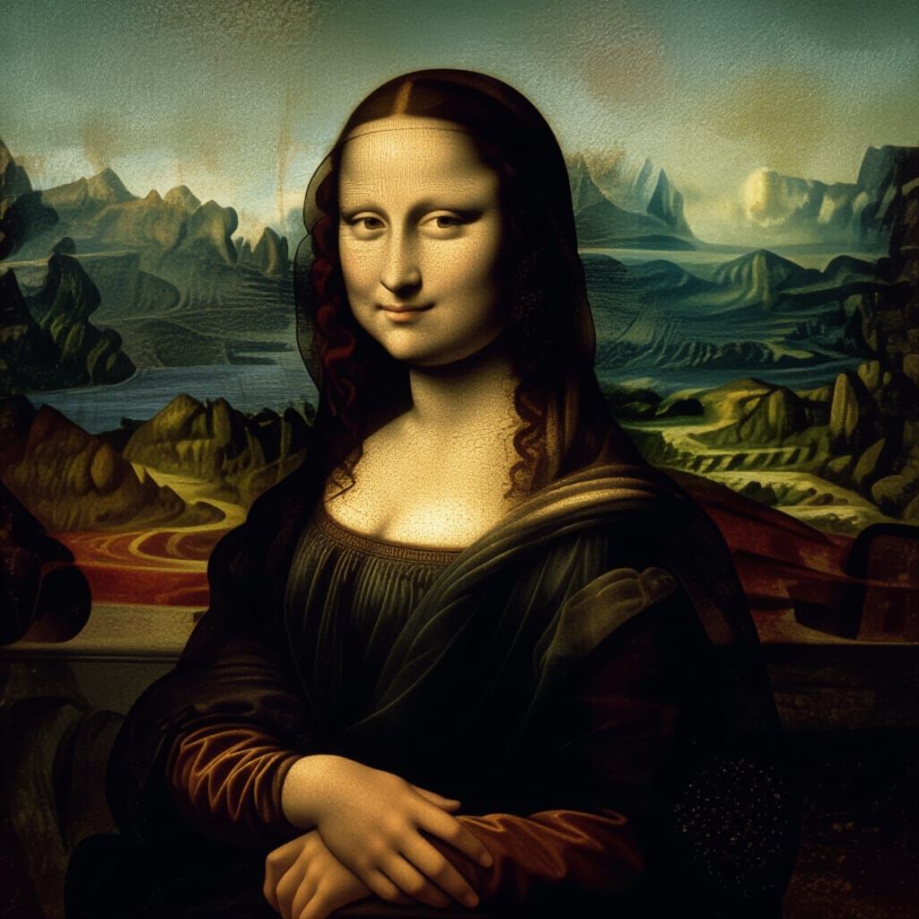 Mona Lisa Matte Painting