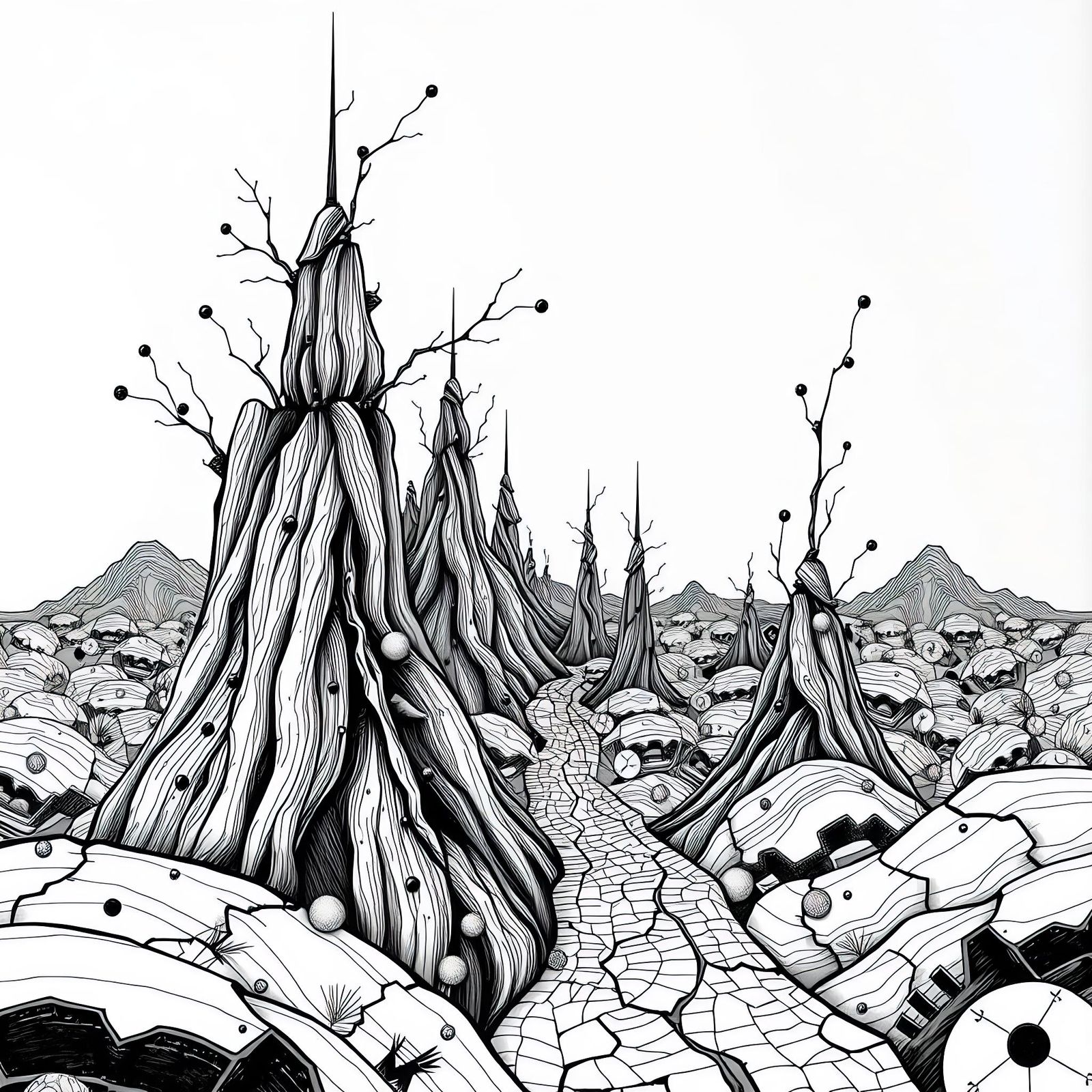 Striking Landscape with Cohesive Patterning