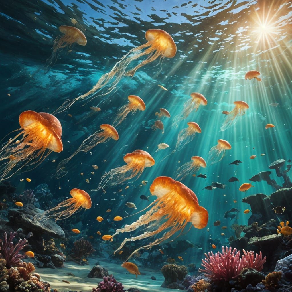 Vibrant Coral Reef Ecosystem: Underwater Wonder