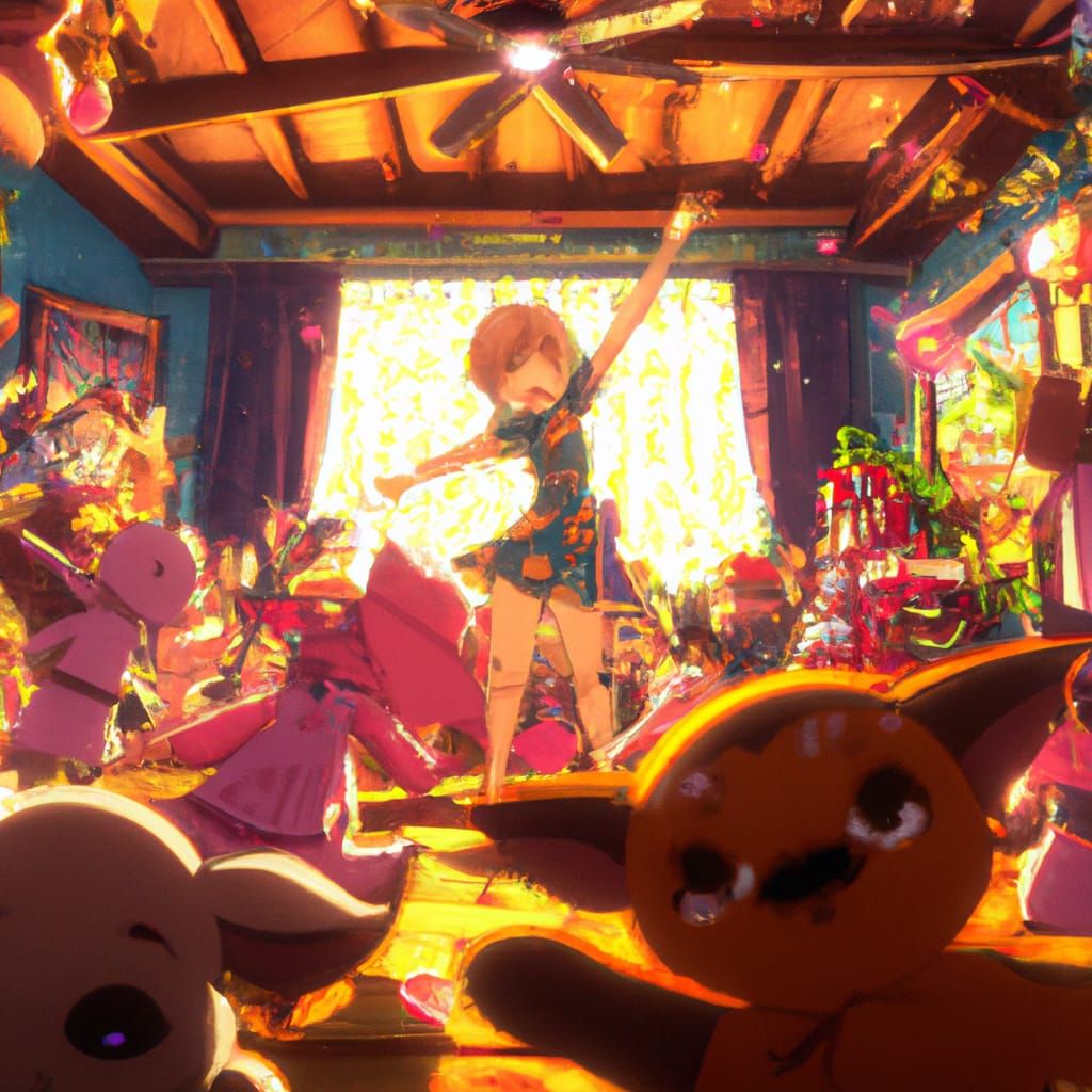 Anime Idol Performs for Stuffed Animals