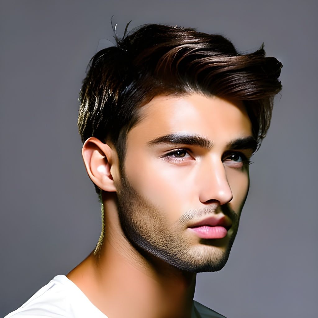 Photorealistic Portrait of a Beautiful Young Man