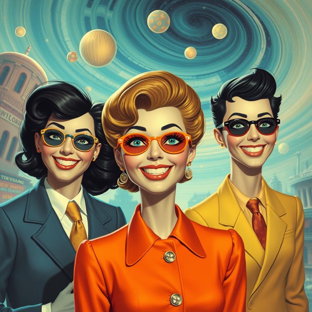 Retro futuristic fashion