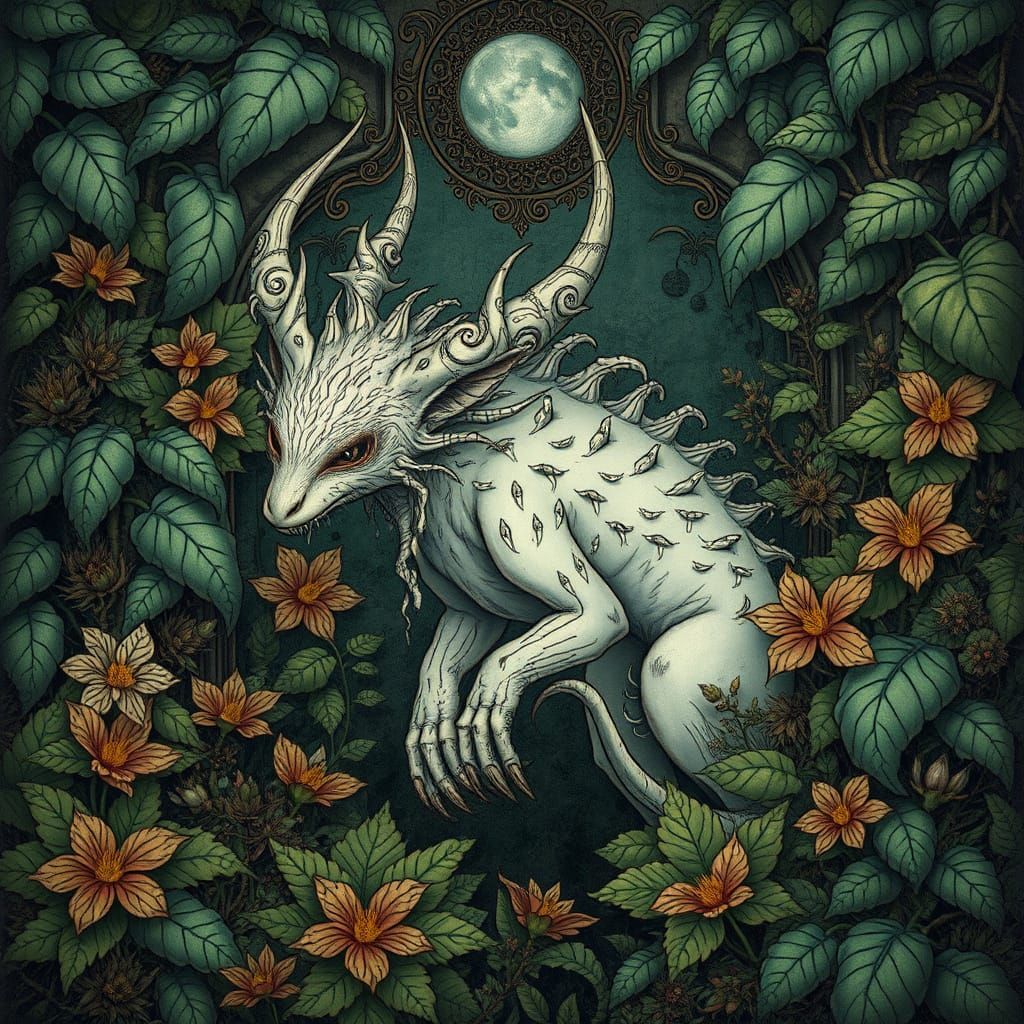 Mystical Creature in Baroque Surroundings