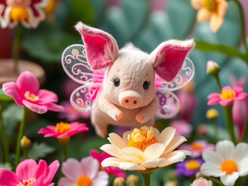 Miniature Steamplush Fairy-Pig at Fantasy Party