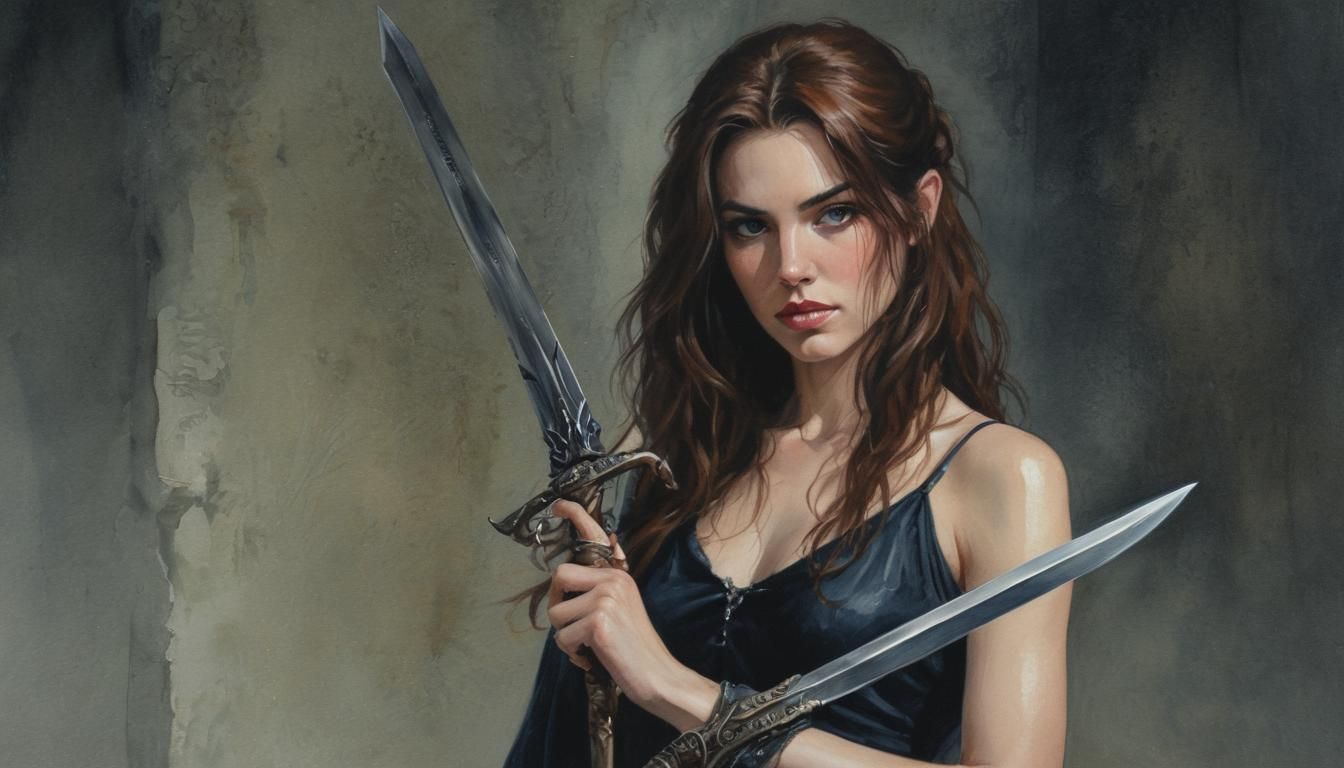 Watercolor Portrait in James Gurney Style