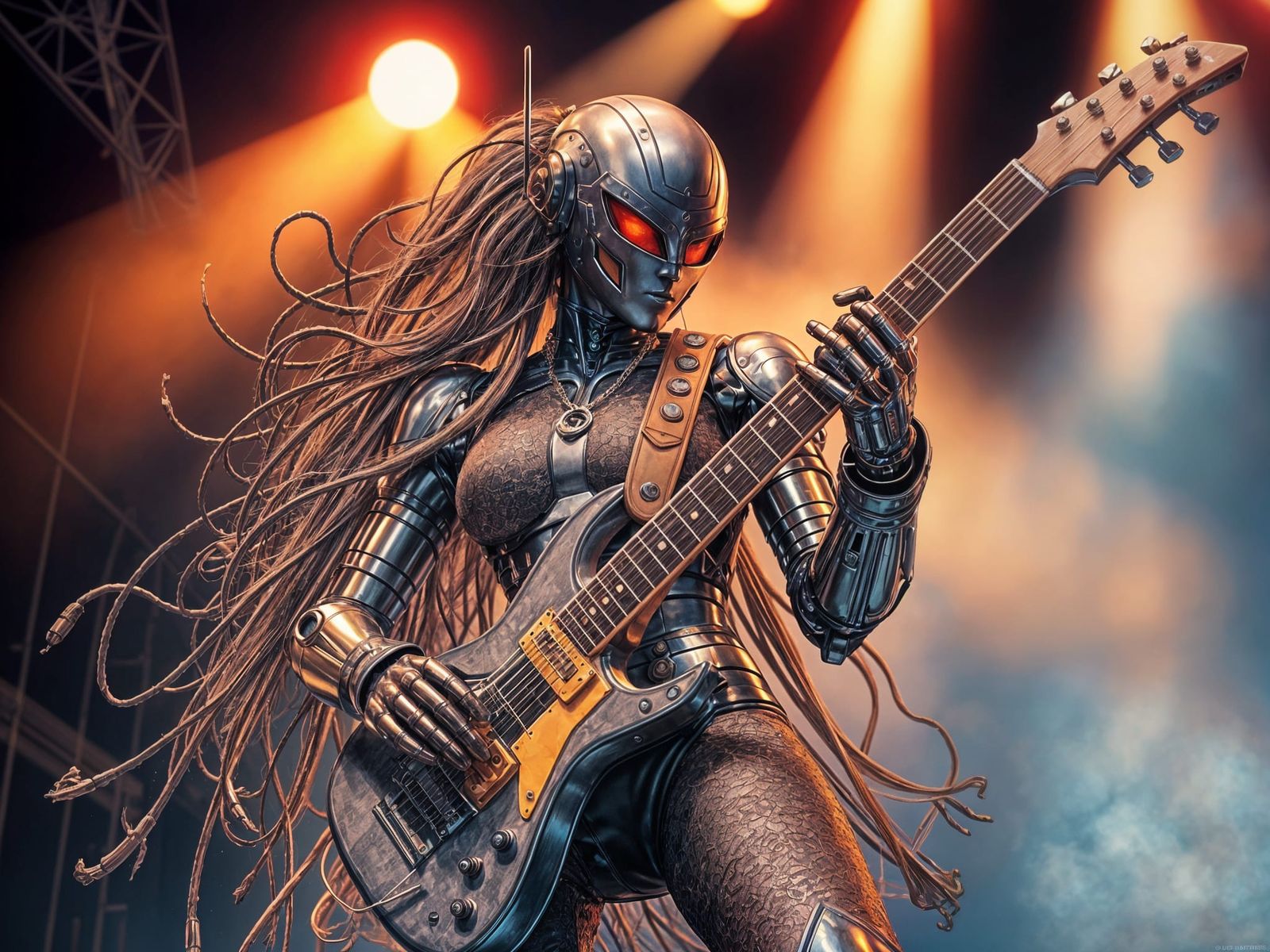 Heavy Metal Robot Band in Sentai Style