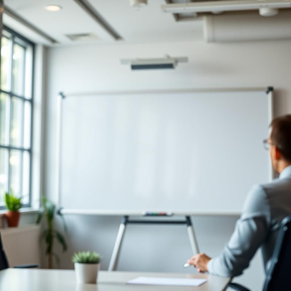 Whiteboard in Company: Professional Photography with Bokeh