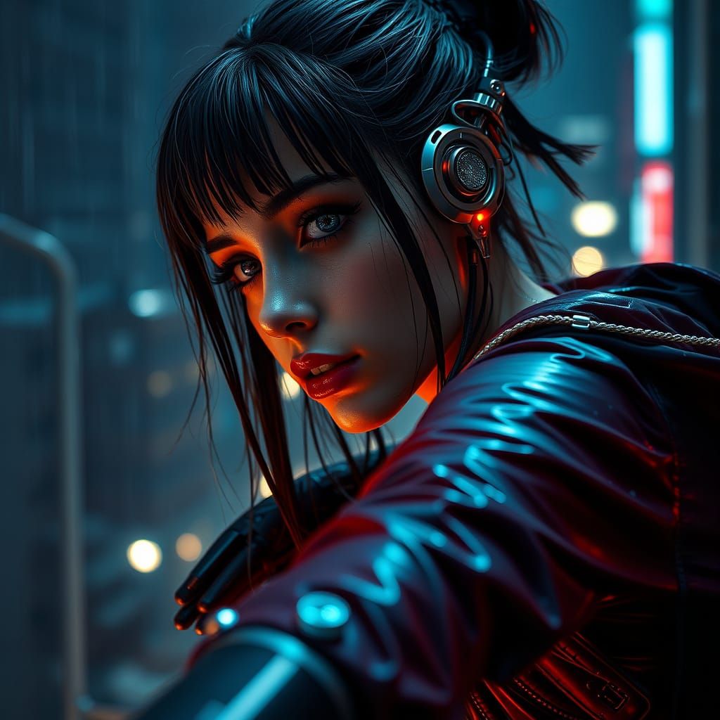 Cyberpunk Chilled Moment