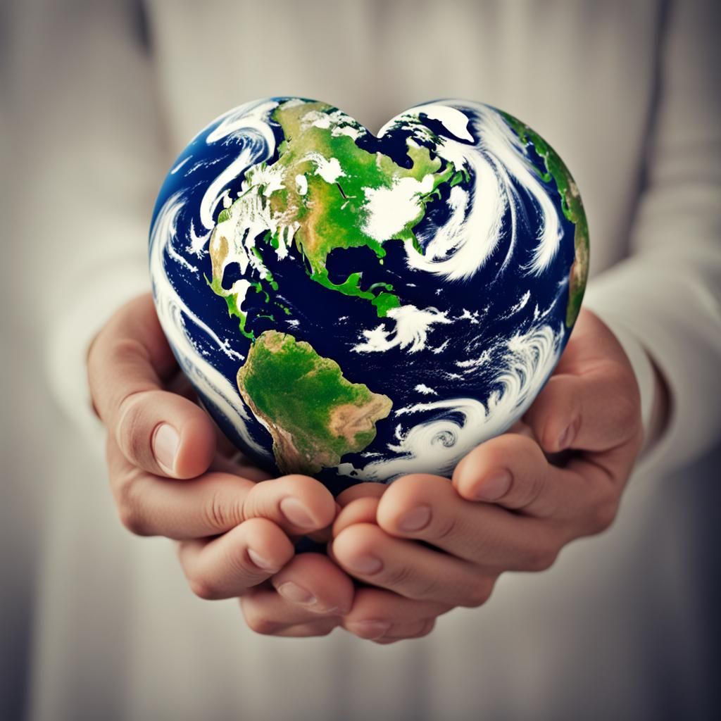 AI Interpretation of Love for Earth