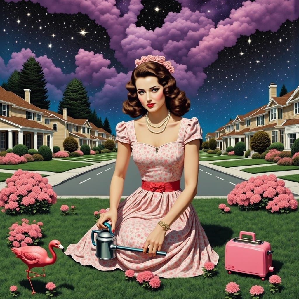 Pastel Apocalypse in Hyperdetailed Collage Style